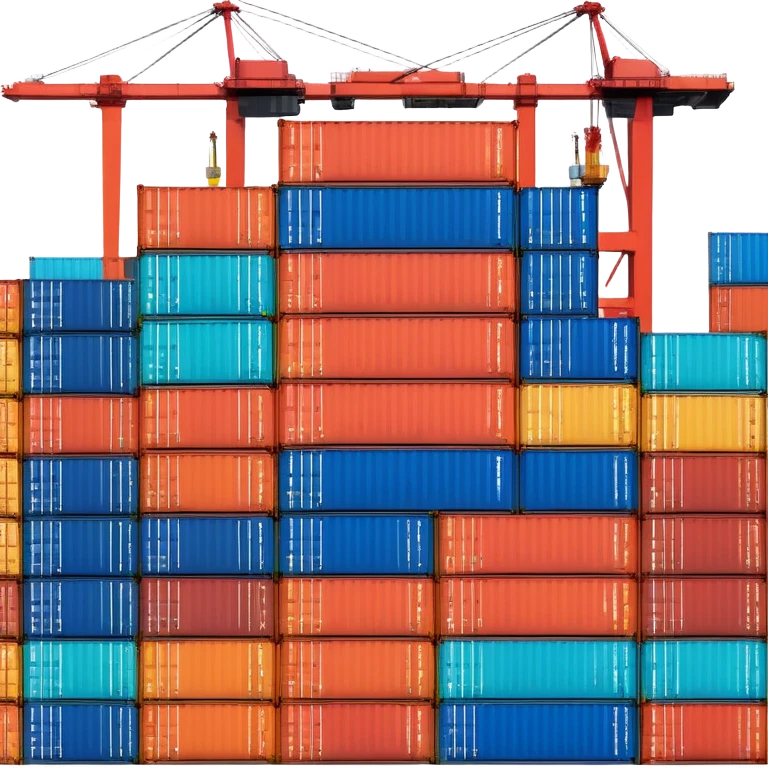 seaport with containers emoji