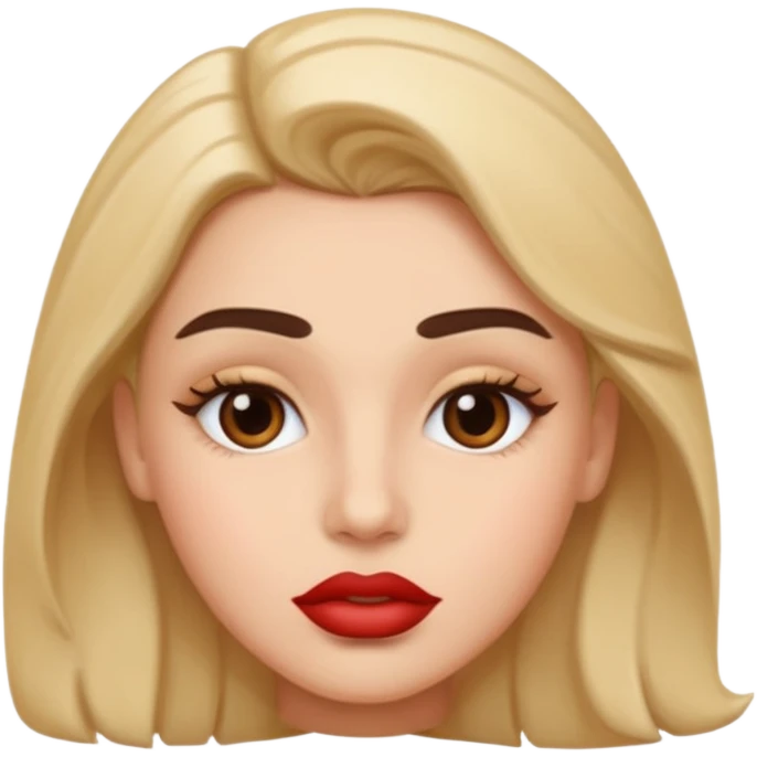Lips brows emoji