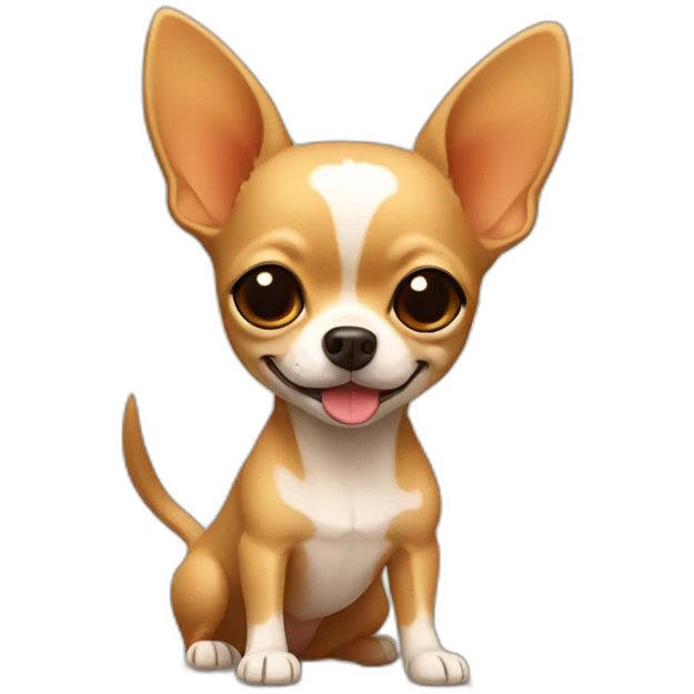 chihuahua with brownmaple leaf emoji