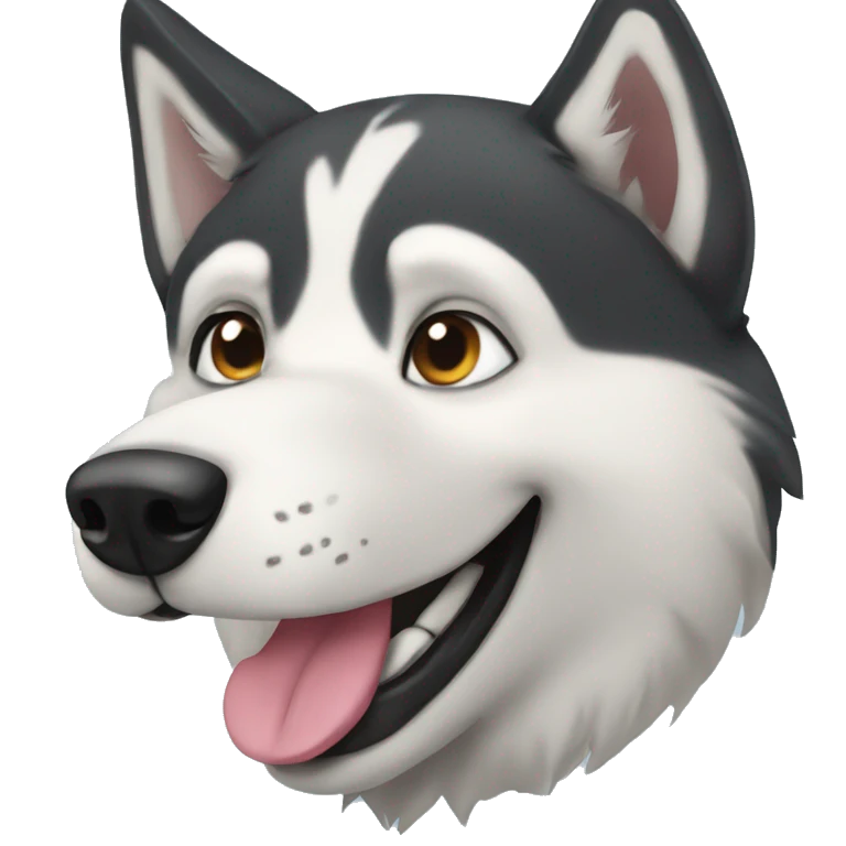 Husky dog emoji