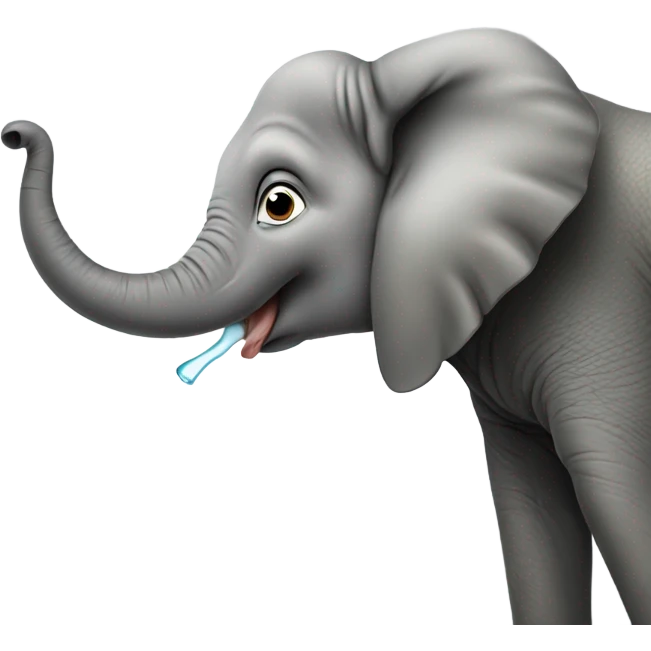 elephant slurping emoji