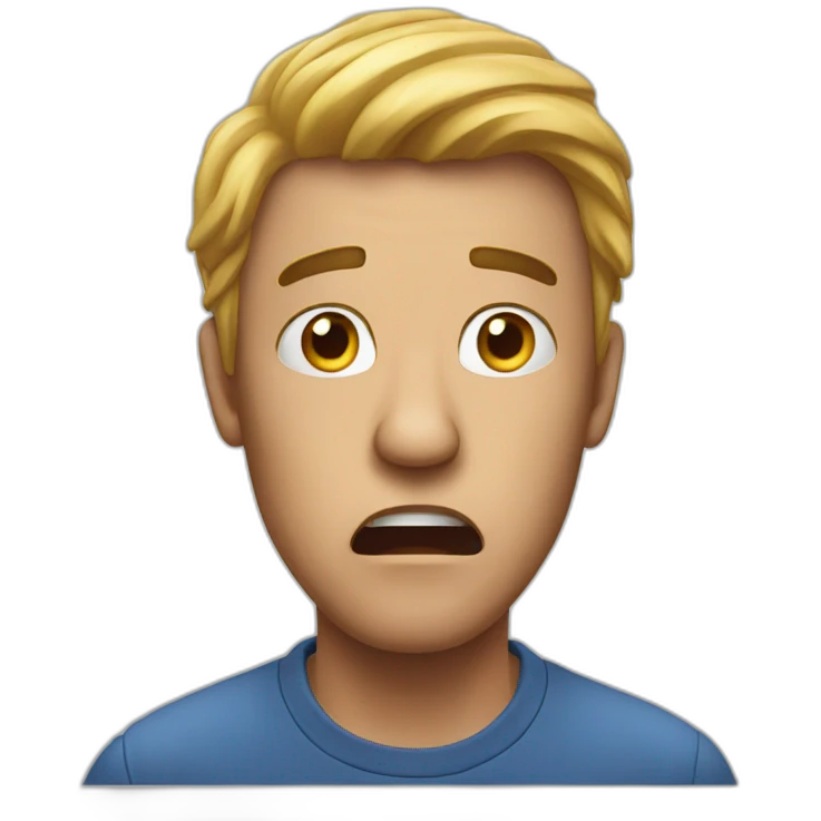 Man shocked emoji