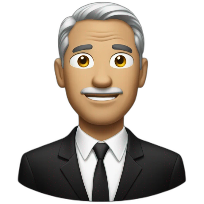 Men in black emoji