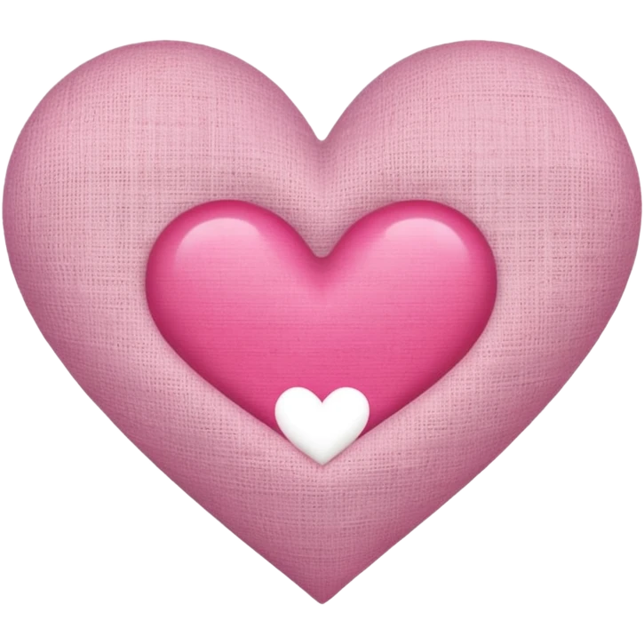 heart with a subtle linen texture emoji