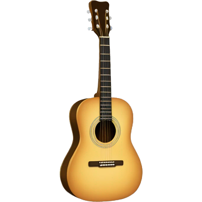 An usual acustic guitar emoji