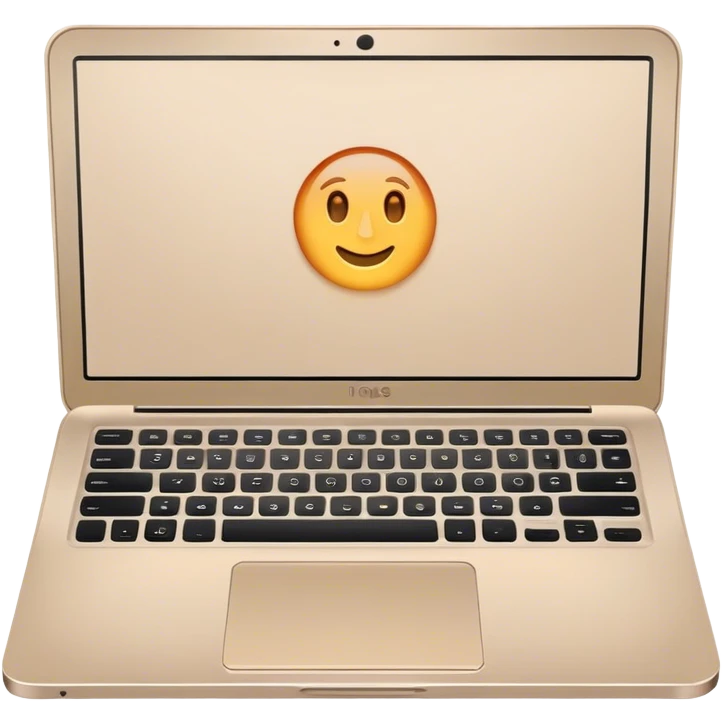 Beige laptop emoji