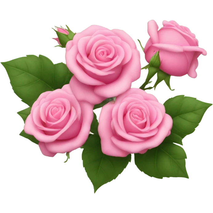 Pink roses emoji