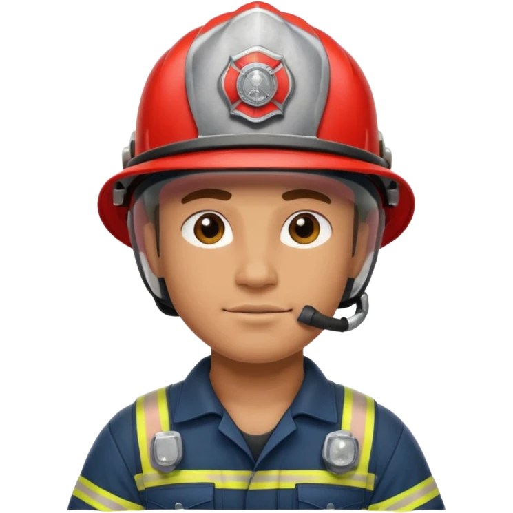 Firefighter with penis and balls emoji