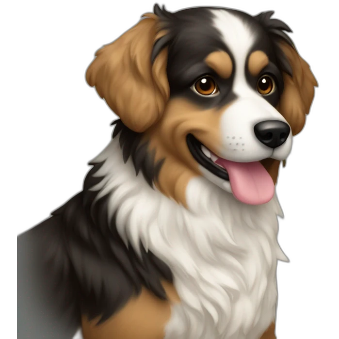 Bergé Américain Miniature chien emoji
