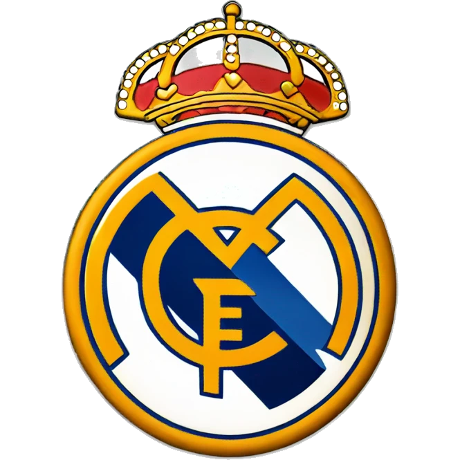 Real Madrid football club logo emoji