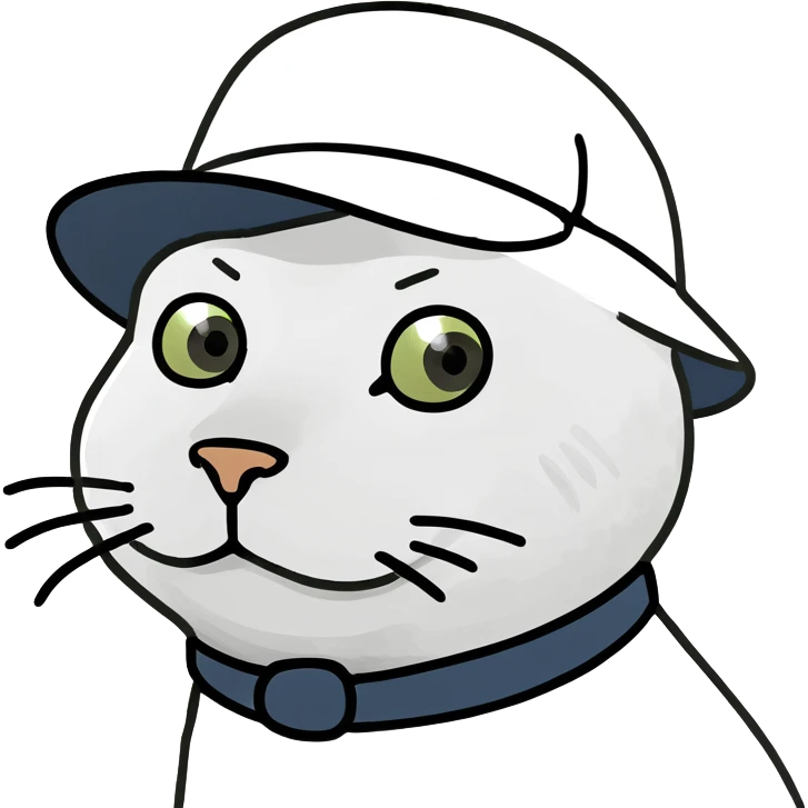 Cat with hat emoji