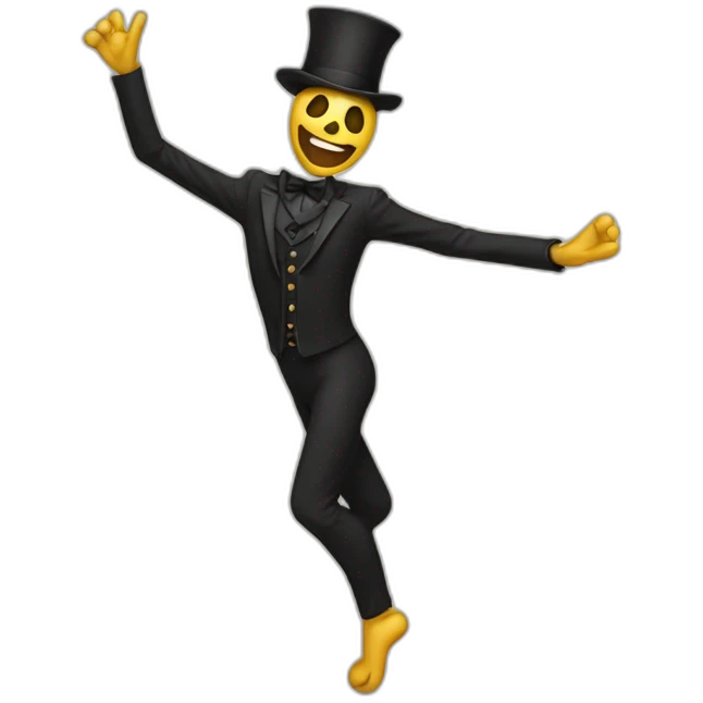 Squelette dansant emoji