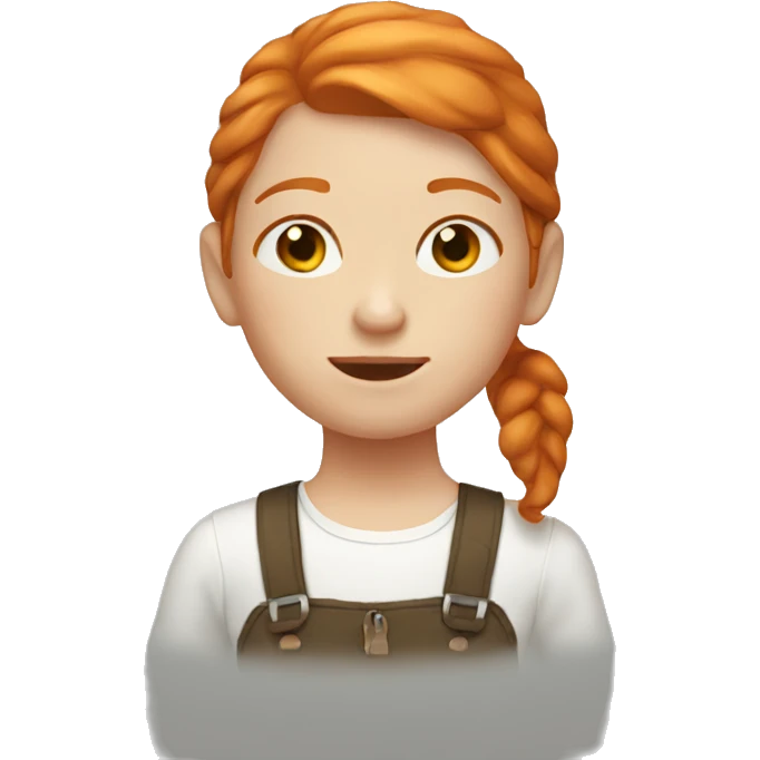 Ginger girl emoji