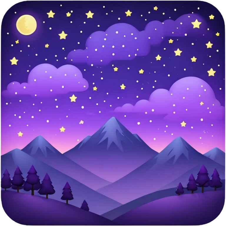 Purple night emoji