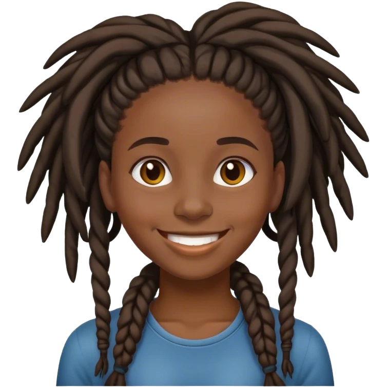 Black girl with dreadlocks emoji