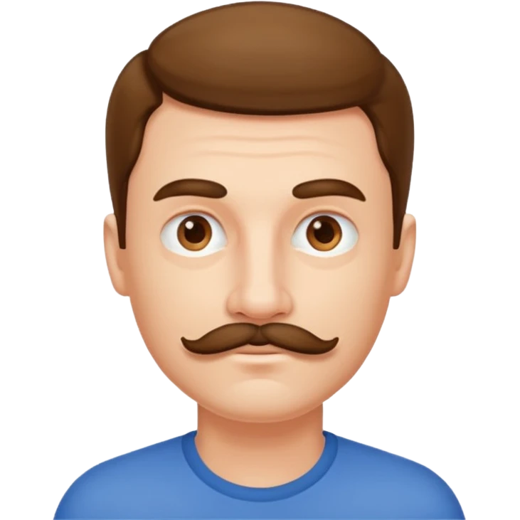 Thin Mustache Man emoji