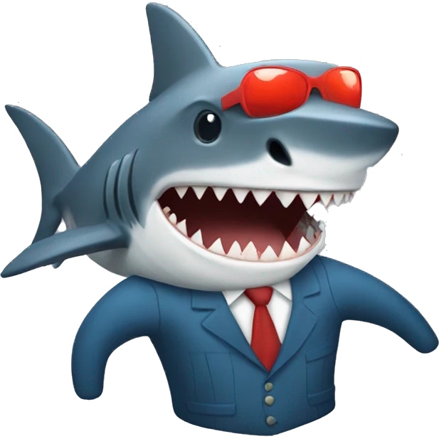 Shark and traje de baño emoji