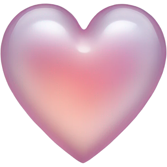 Transparent clear heart emoji
