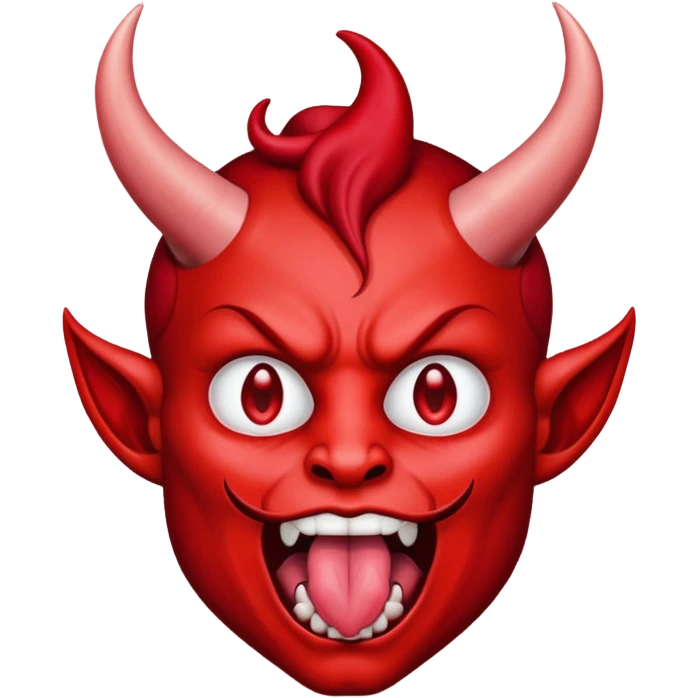person with devil horn sticking tongue out  emoji