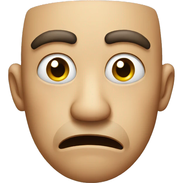 Disgusted face emoji