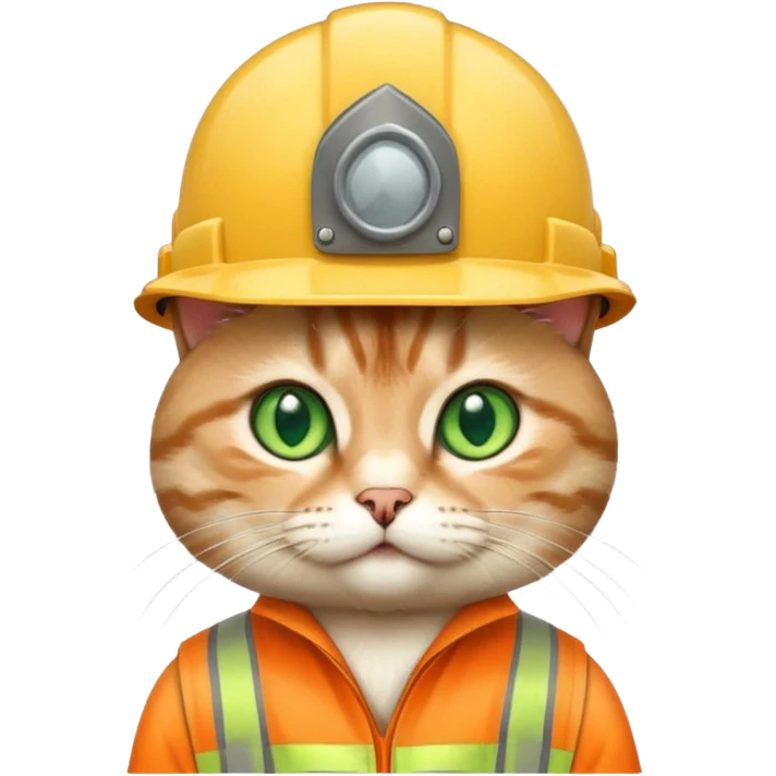 cat wearing architecture stuff emoji