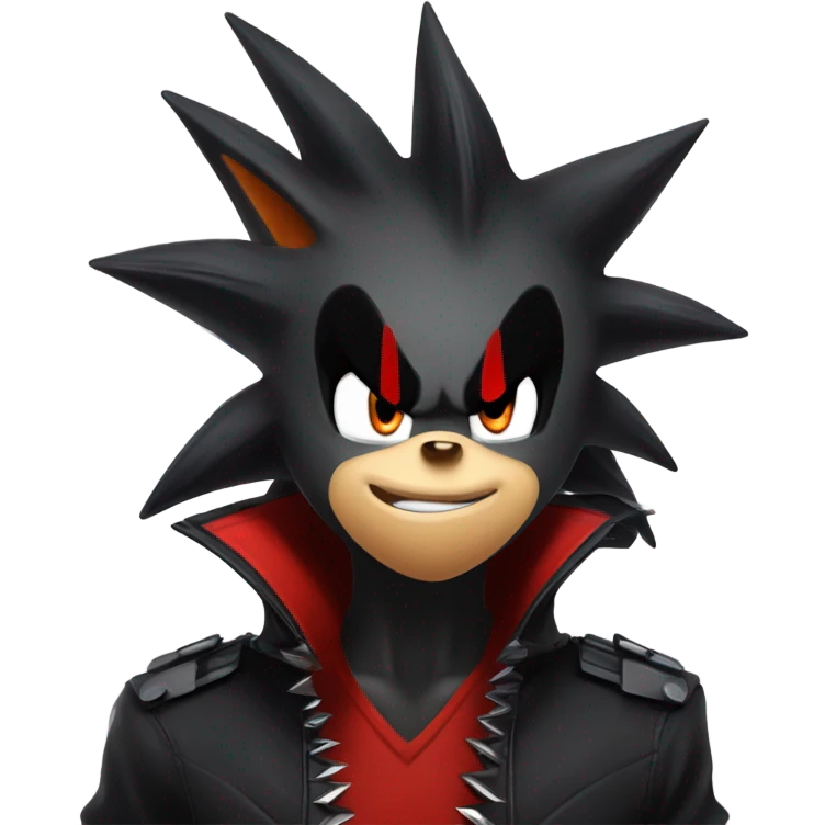 Shadow the hedgehog laughing anime emoji