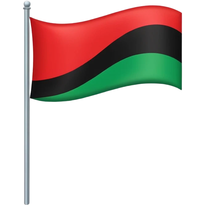 red,black, green flag emoji