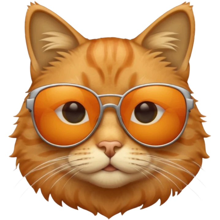 Cat wearing sunglasses emoji