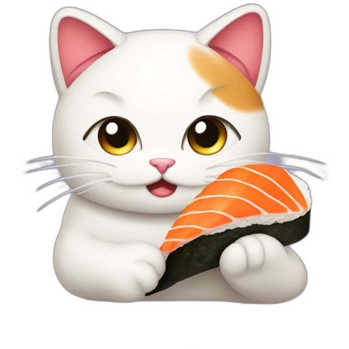Sushi cat emoji