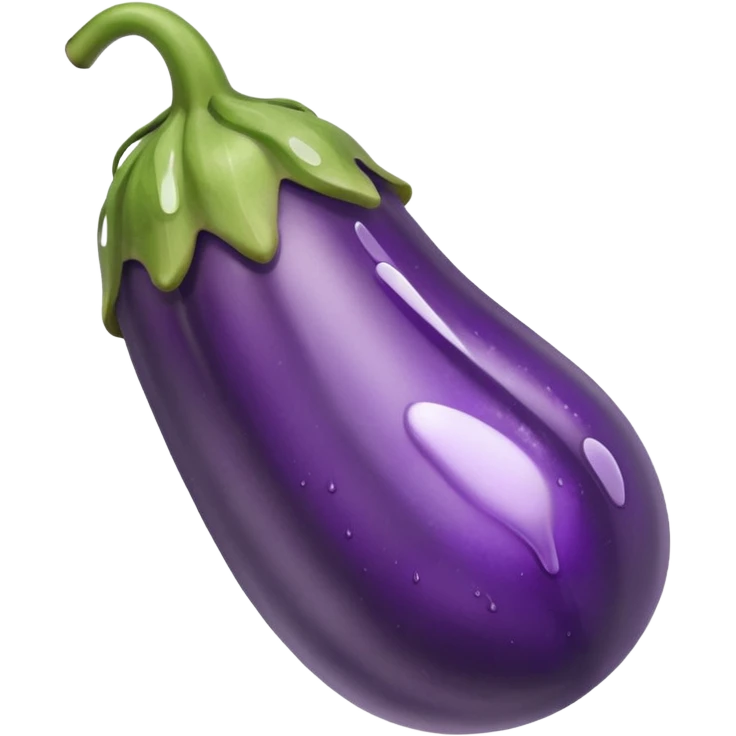 Eggplants touching tips with glue all over them emoji