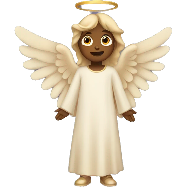 Beige angel  emoji