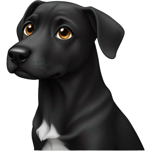 dog black  emoji
