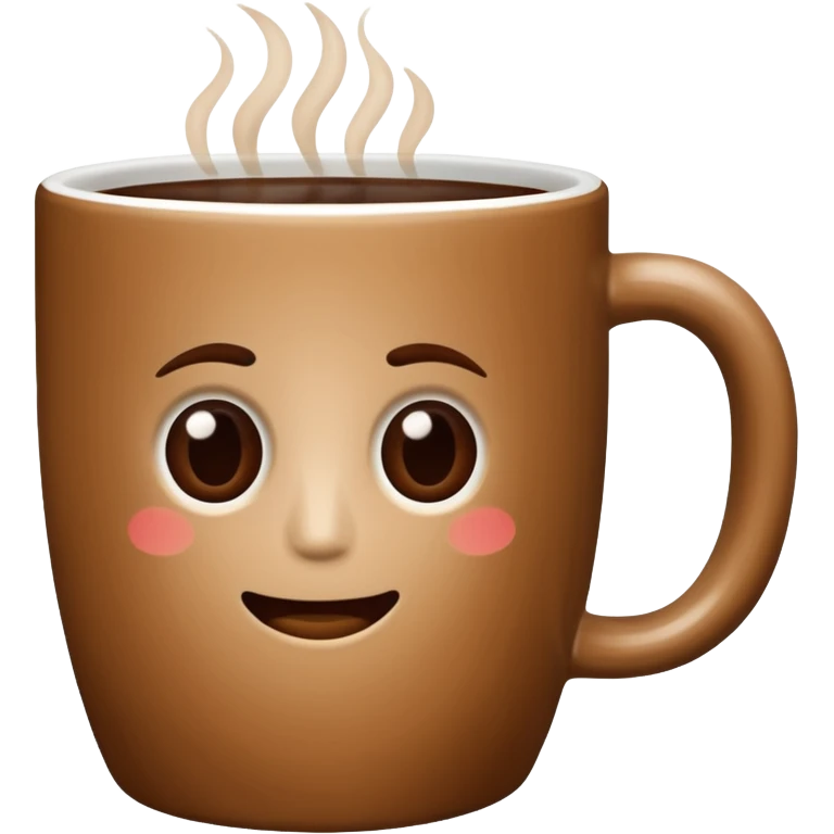 plain Coffee without Saucer, no emoji. emoji