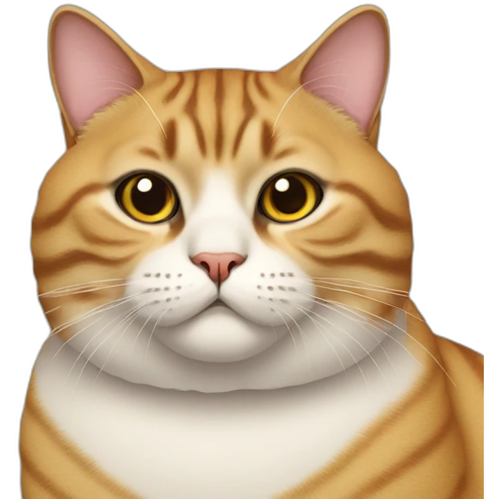 Fat exotic cat emoji