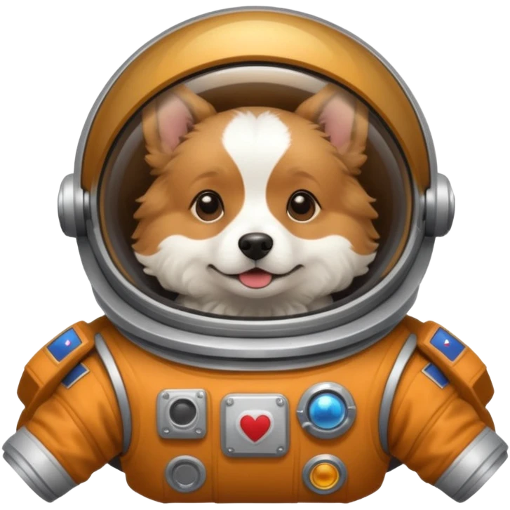 Dog in spaceship emoji