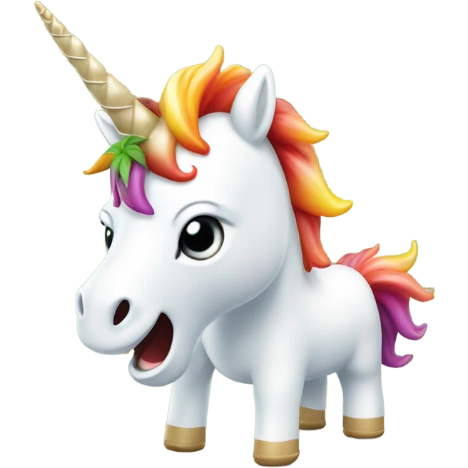 einhorn auf cannabis  emoji