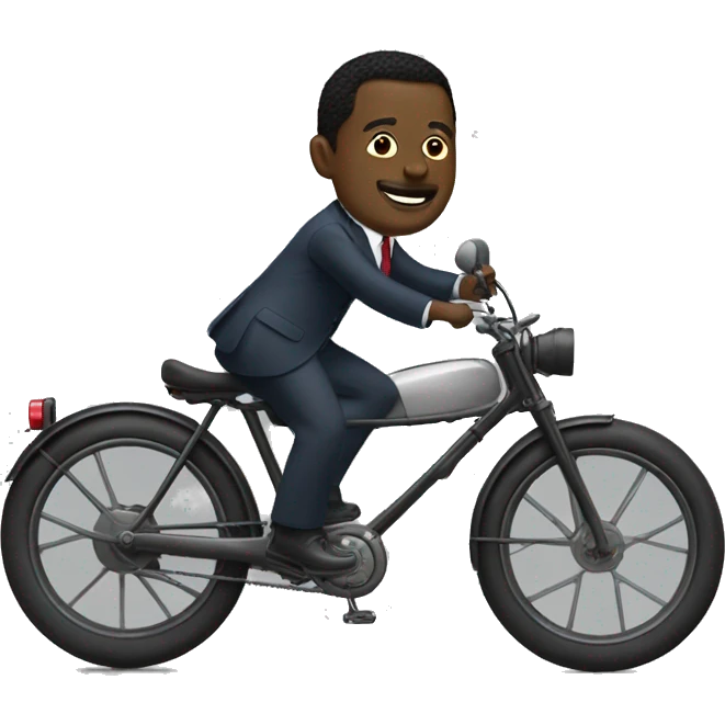 Faure Gnassingbe on bike emoji