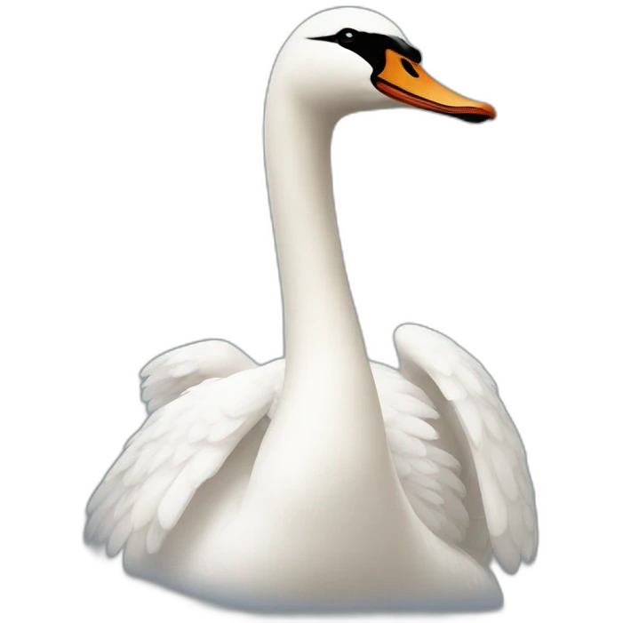 swan singing emoji