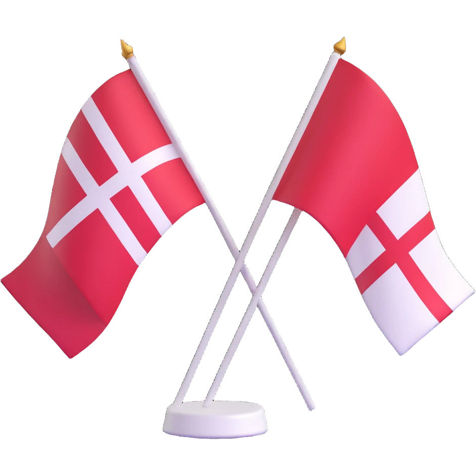 mashup of Denmark and Japan flags emoji