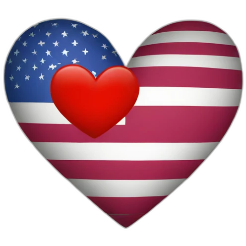 flag heart emoji