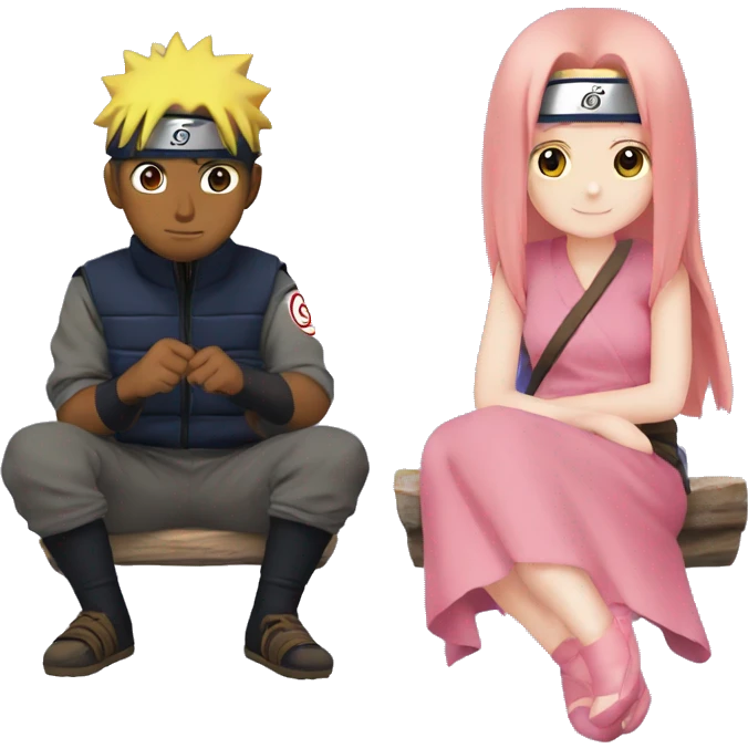 Naruto and sakura emoji