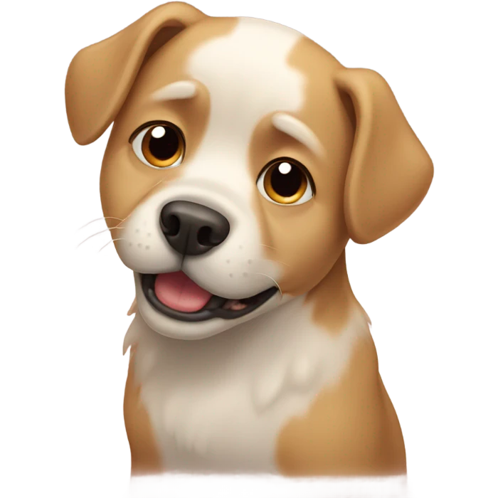 Dog crying emoji