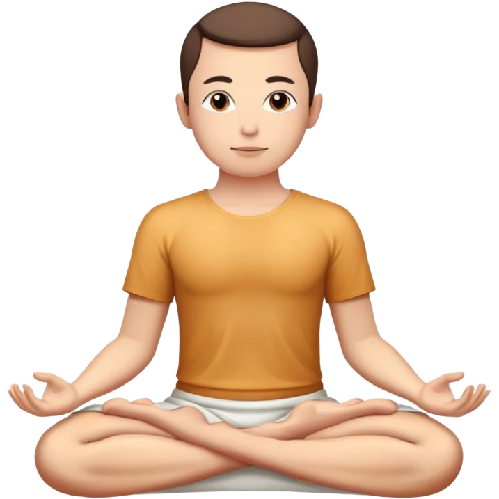 person in lotus position meditating emoji