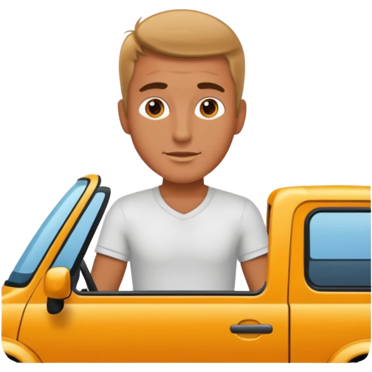 man on vehicle emoji