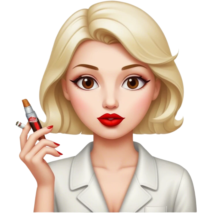 cigarette diet coke and lipstick  emoji