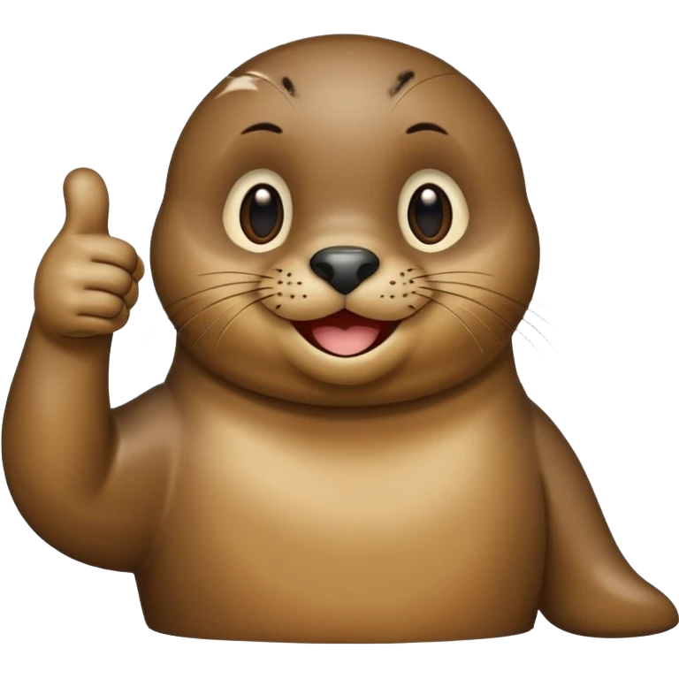 a seal giving a thumbs up emoji