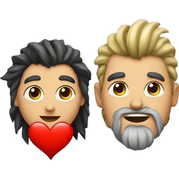 Corazón y pallaso emoji