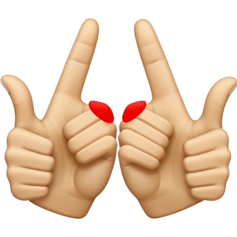 I want two tumbs up like it's done with two hands, it should be the other side od the hand emoji