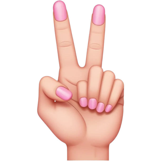 Pinky middle finger emoji
