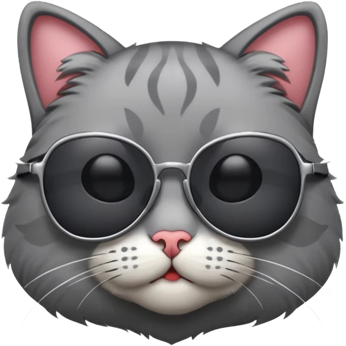 Cat wearing sunglasses emoji